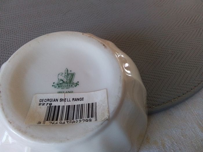 BelleekGeorgian Shell Bowl + Another