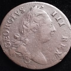 #876 - Hibernia - Ireland - 1781 - Half Penny
