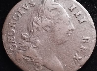 #876 - Hibernia - Ireland - 1781 - Half Penny