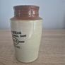 Antique Salt Glazed Stoneware Jar, English Cream Jar: Rustic Pottery Image 4