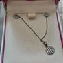 ladies silver chain and pendant and earrings Image 3
