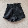 River Island leather shorts Image 2