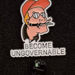 King of the hill , dale gribble , pin back badge.