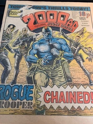 2000 AD Featuring Judge Dredd Prog 274- 24th July 1982- IPC Magazines