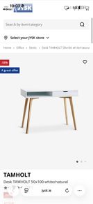 White desk
