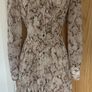 Karen Millen Beige Pink Snake Print Pleated Mini Dress BNWT UK 14 RRP 230 Image 8