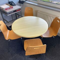 Round Table & 4 Chairs Set (2 Available)