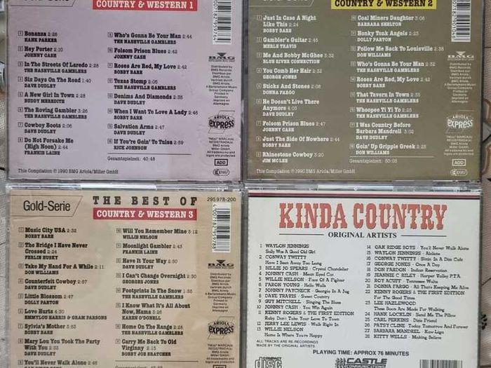 8 CD's set of Country Music, perfect condition.