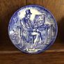 3 Vintage blue & White Wedgwood mini picture plates Image 2