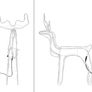 Affordable Reindeer with LED Bulbs for Christmas Decoration Image 2