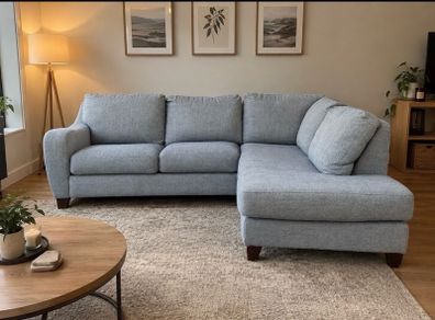 Nice L shaped corner couch sofa