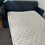 Made.com Orson 3 seater sofa-bed in midnight blue velvet Image 8