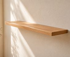 Straight Edge Oak Floating Shelf | Made to Measure | Handmade in Ireland