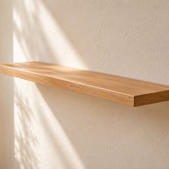 Straight Edge Oak Floating Shelf | Made to Measure | Handmade in Ireland