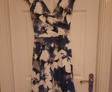 Ariella Navy and White Dress