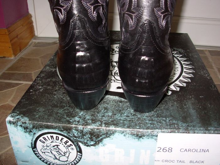 Oryginal Mexico Grinders black crocodile cowboy western work cowboy boots