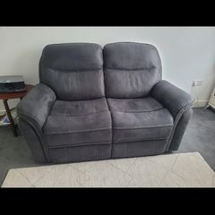 2 seater fabric manual recliner sofa