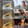 LIMITED TIME DEAL Hollywood Vanity Cosmetic Mirror For Makeup with Lights, Type-C and USB Output Port, 15 Bulbs 3 Lighting Modes Tabletop and Wall Mounted Image 3