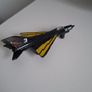 Vintage 1973 Matchbox Sb 6 Black Yellow Mig 21 Fighter Jet Image 2