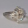 Pristine Vintage Silver & White Sapphire Ring Image 3