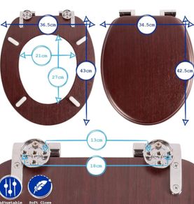 toilet seats pack of two black soft close wooden toilet seats oval shape still in the box