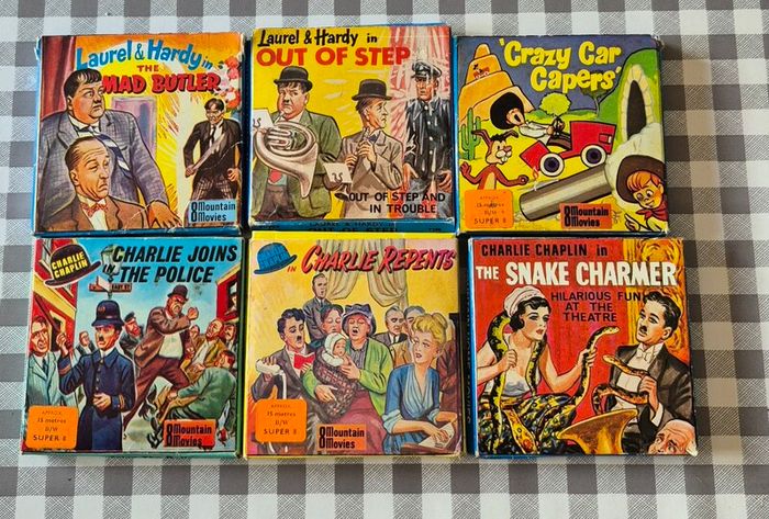 Vintage super 8 ccine reels