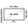 60 70 80 90 100 110 Inch Tripod Projector Screen With Stand 16:9 4K HD Portable Home Cinema for Indoor & Outdoor Projection Image 6