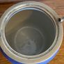 Antique Adams Cobalt Jasperware biscuit barrel. Image 4