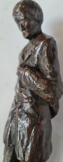 Benedict Joseph Labre Sculpture - Patinated Bronze (Signed)