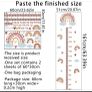 Rainbow Clouds Height Measure Wall Sticker For Kids Room Nursery Image 2