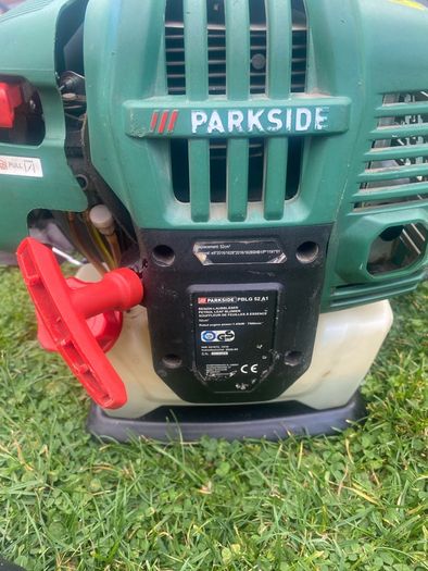 Lidl Parkside 52cc petrol backpack leaf blower model PBLG52A1