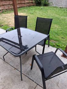 garden chair and table