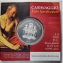 Malta 3 Euro Base Metals (Silver Plated) Brilliant Uncirculated Coin 2022 - Caravaggio Saint Jerome Writing Image 3