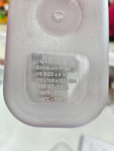 Ice cream/gelato pans and lids
