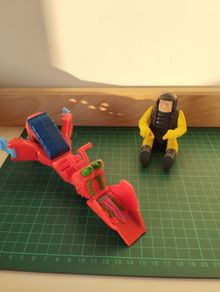 1984 Ghostbuster Monster Motorcycle Toy with Rider