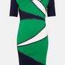 BNWT - KAREN MILLEN Colour Block Jersey Pencil Dress UK 12 Image 4
