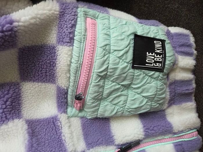 Next CHECKED - Fleece jacket - purple