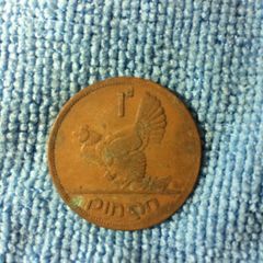 1942 Irish penny 1d pingin