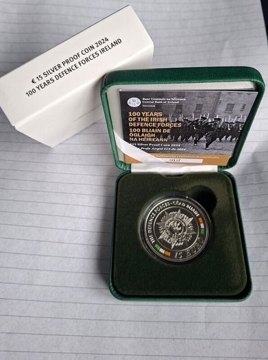 irish silver proof coin