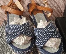 Wedge Navy Sandal