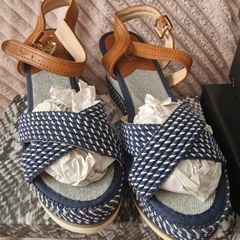 Wedge Navy Sandal