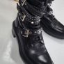 ZARA black studded strap chunky lace-up boots Sz 37 - Bnwot Rrp 69.99 Image 7