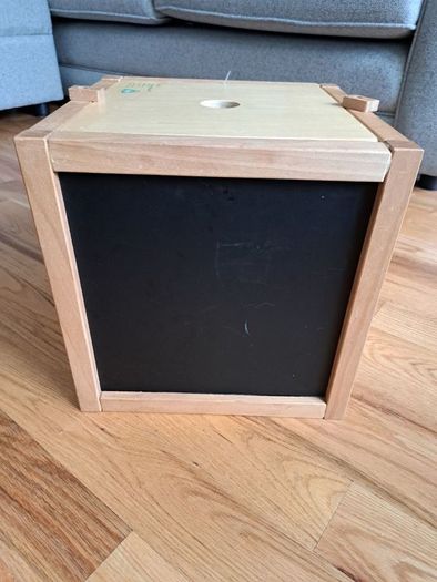 Wooden activity cube
