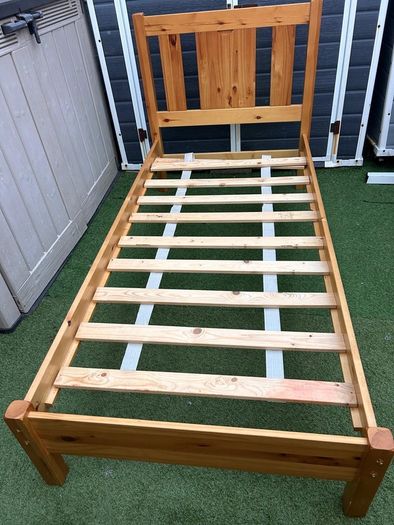 Lovely Sturdy Single Wooden Bed Frame - Can Deliver