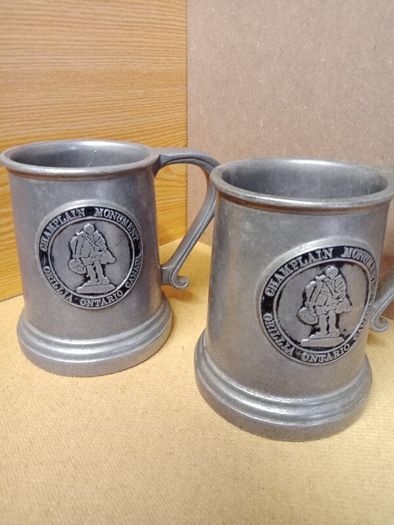 Champlain Monument  Tankard  x 2