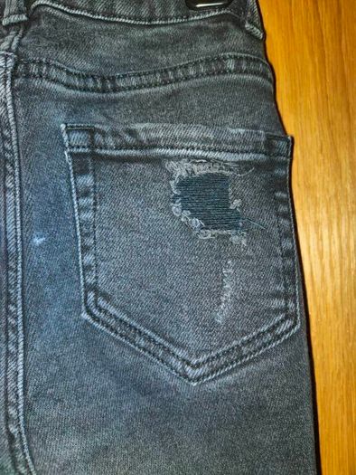 Black denim jeans