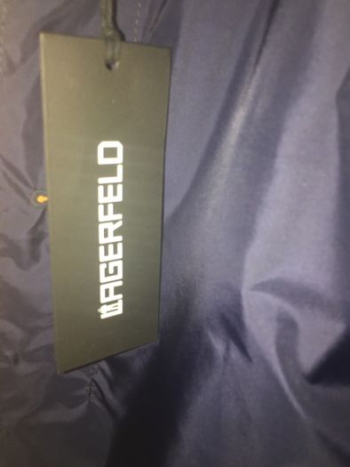 Karl Lagerfeld navy coat brand new with tag