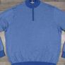 Peter Millar Silk & Cashmere Blend Half Zip Herringbone Golf Jumper Mens XXL Image 2