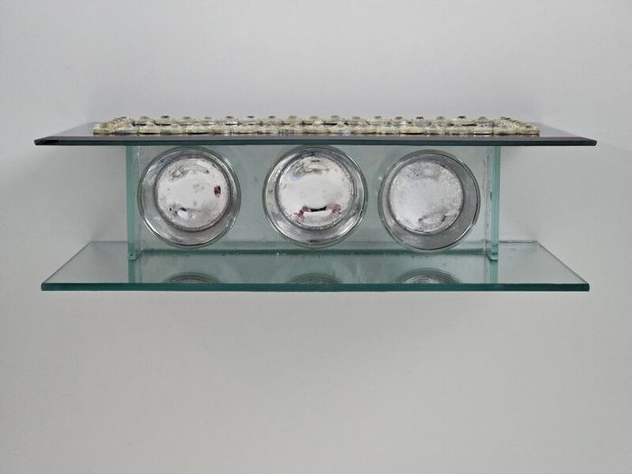 Candle Holder with Faux diamonds