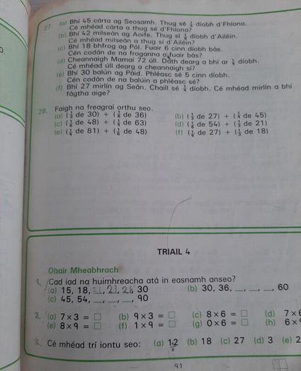 Gaeilge Gafa le Mata vintage school books